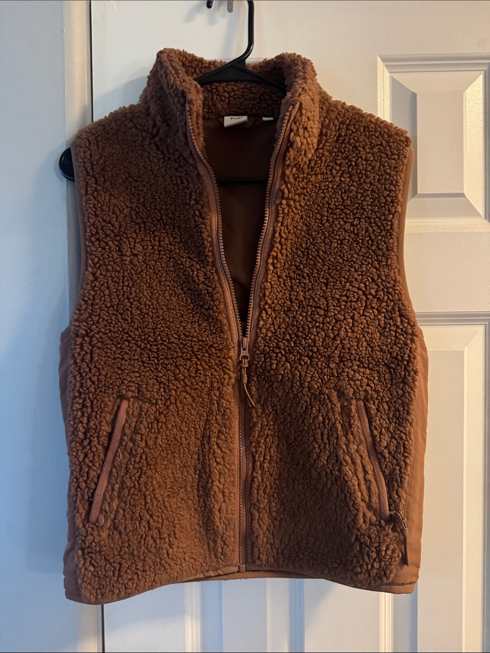 TNA Brown Sherpa Lined Vest